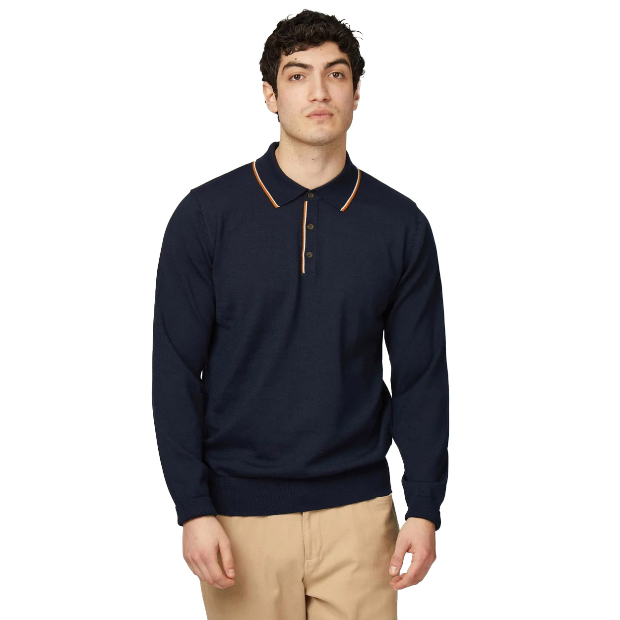Ben Sherman Tipped Merino Polo